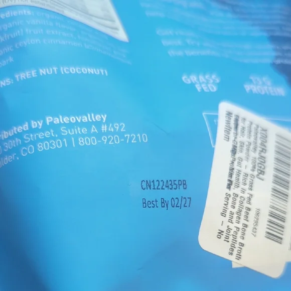 Paleovalley Vanilla Bone Broth Protein - Picture 2 of 3